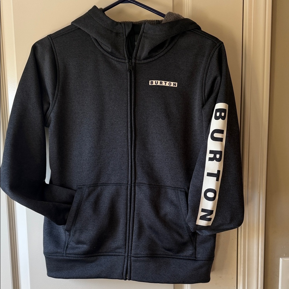 Burton Kids Black Full Zip Hoodie